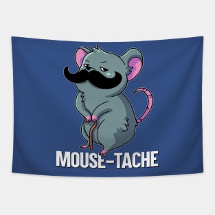 Mouse-Tache Pun English Funny Word Play Tapestry