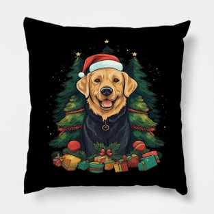 Labrador Retriever Christmas Pillow