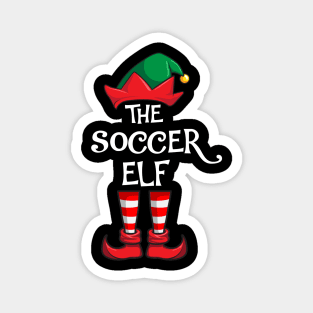 Soccer Elf Matching Family Christmas Sporty Magnet
