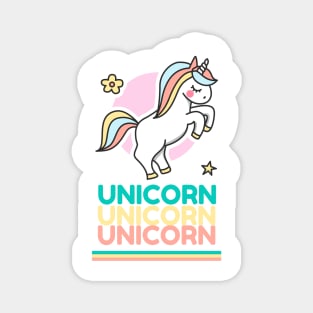 Kids T-Shirt Unicorn Magnet