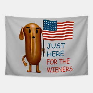 I'm just here for the wieners Tapestry