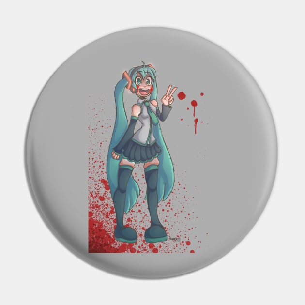 Miku Spilled Ketchup Everywhere Pin by BagelGirl