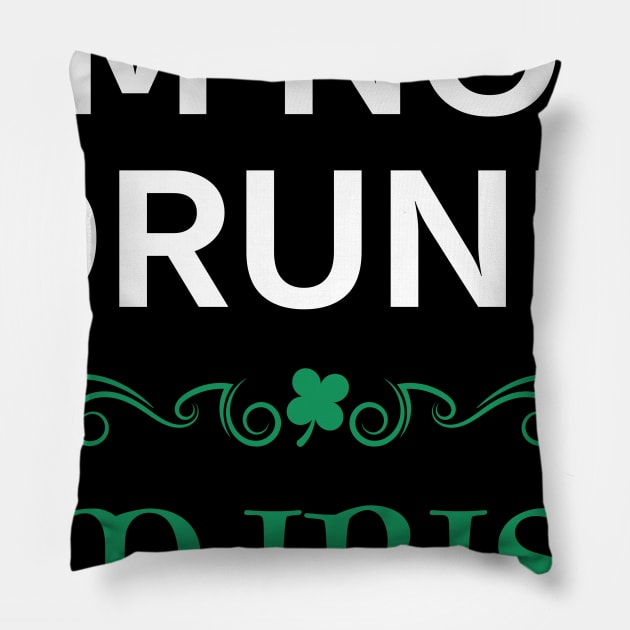 I'm Not Drunk I'm Irish Funny Ireland Gift Pillow by JeZeDe