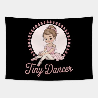 Tiny Dancer Ballerina Girl Ballet Dancing Tapestry