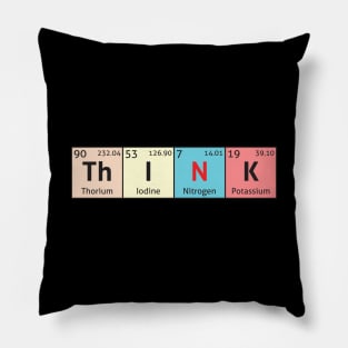 Think - Periodic Table of the Elements Pillow