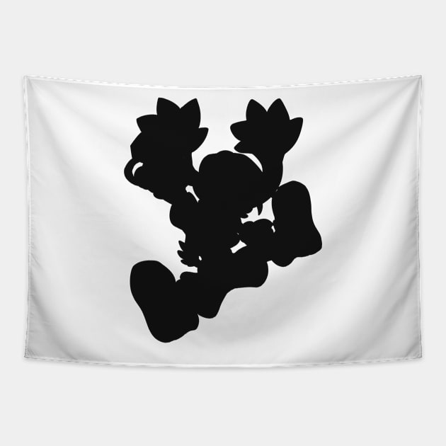 Klonoa Silhouette (Black) Tapestry by cyandreamer