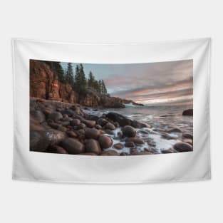 Maine Coastline Tapestry