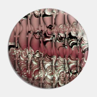 Red Ooze Abstract Pin