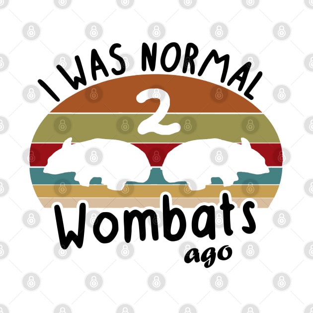 Wombat retro vintage style lover saying animal motif by FindYourFavouriteDesign