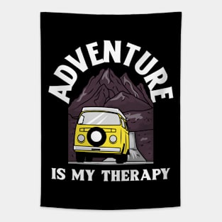 adventure is my therapy Tapestry