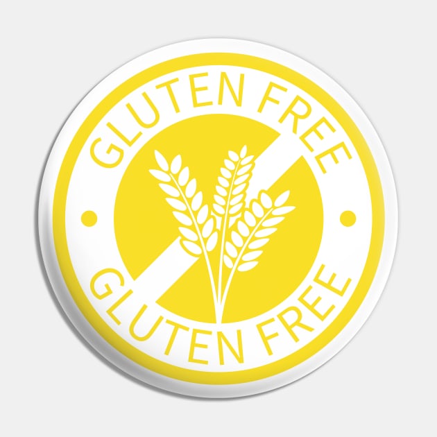 Yellow gluten free logo Pin by Gluten Free Traveller