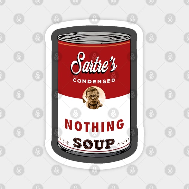 Sartre Soup Magnet by chilangopride