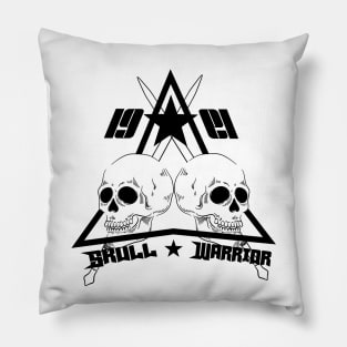 Skull warrior skeleton design Pillow