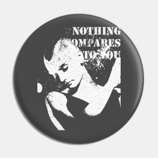 Sinead O'Connor - Vintage Stencil silhouette Pin