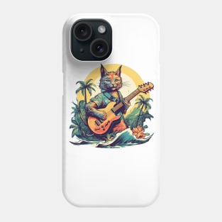 Cat Playing Guitar Phone Case