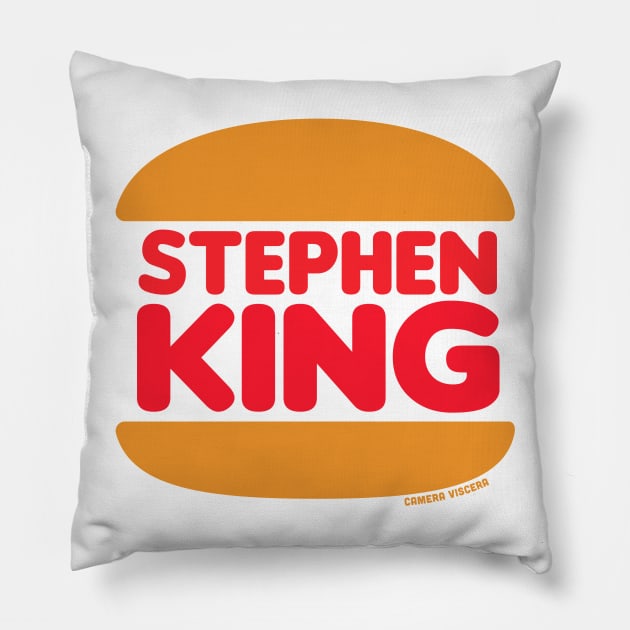 Stephen King! Pillow by cameraviscera