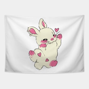 cute lazy baby funny bunny Tapestry