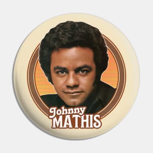 Johnny Mathis -- 70s Retro Fan Art Pin