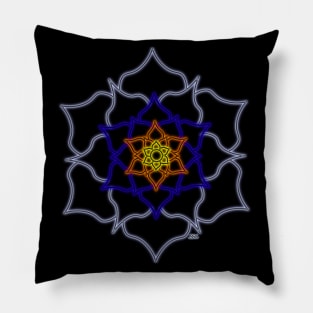 Blacklight "Glow" Flower Pillow