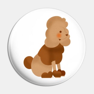 Proud Poodle Poses Pin