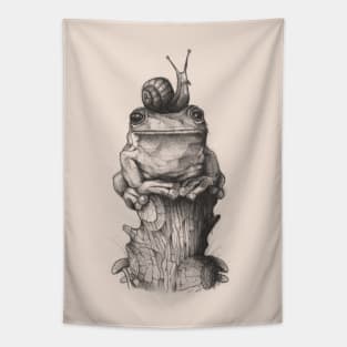 Frog and Snail Tapestry