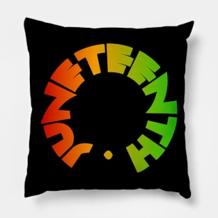 Juneteenth lettering Pillow