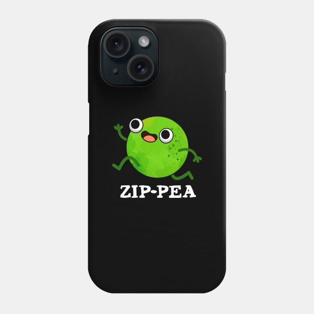 Zip-pea Cute Zippy Pea Pun Phone Case by punnybone