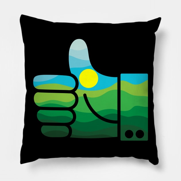 Nature Thumbs Up Pillow by martinussumbaji