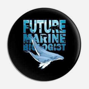 Humpback Whale Future Marine Biologist Pin