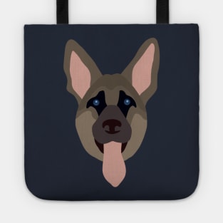 German shepherd vector Tote