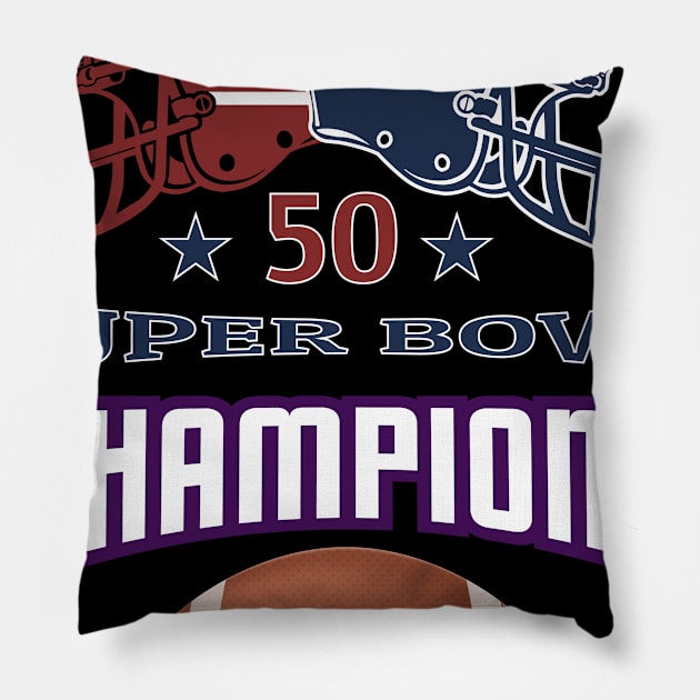 Super Bowl 50 Design Pillow by madani04