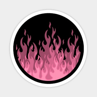 Ash Pink flames Magnet