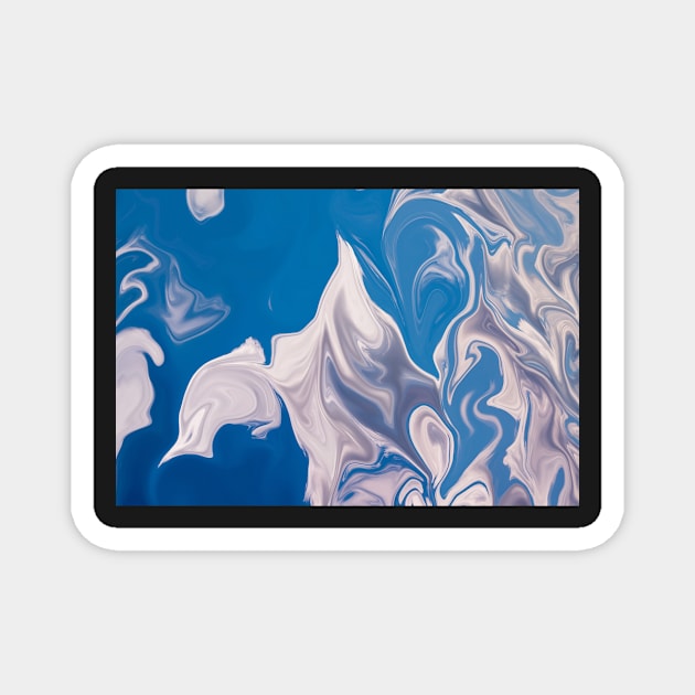 Blue Sky Abstract Magnet by procreativefox