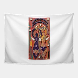 Soul Sister Gemini Twins by Harriette Knight Tapestry