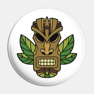 Funny Tribal Tiki Head Pin