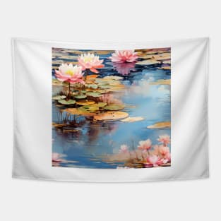 Monet Style Water Lilies 7 Tapestry