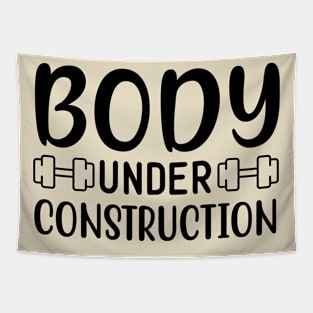 body under construction Tapestry