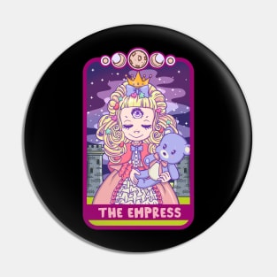 The Empress - Cute Kawaii Anime Tarot Card T-Shirt Pin