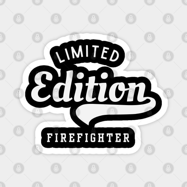 Limited Edition Firefighter Magnet by Stylecombinator