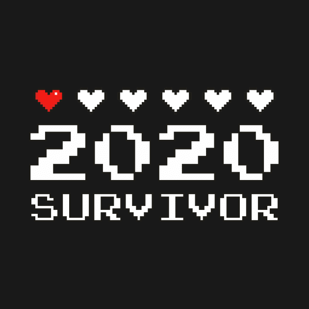 2020 Survivor Funny Pixel Art 8-Bit Gaming by zeno27