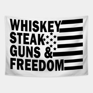 Whiskey Steak Guns and Freedom Tapestry