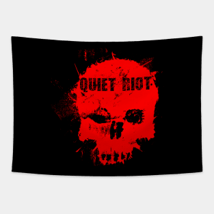 Quiet Skull Splash Tapestry