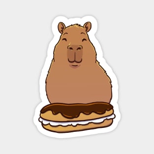 Capybara Eclair Pastry Magnet