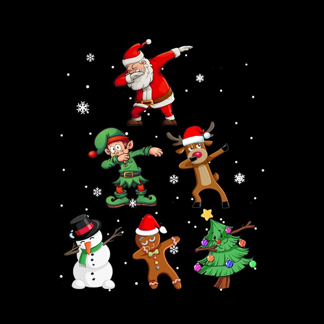 Dabbing Xmas Squad Funny Christmas Kids by Danielsmfbb