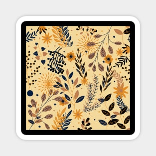 Forest Floral Print Magnet