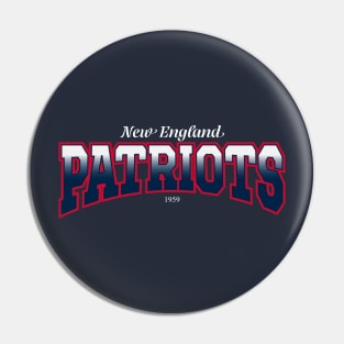 New England Patriots Retro Pin