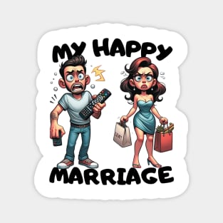 Marital Bliss Comic Design Magnet