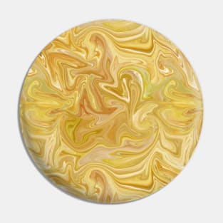 Yellow Silk Marble - Digital Liquid Paint Pin