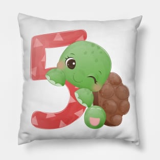 Number 5 Pillow