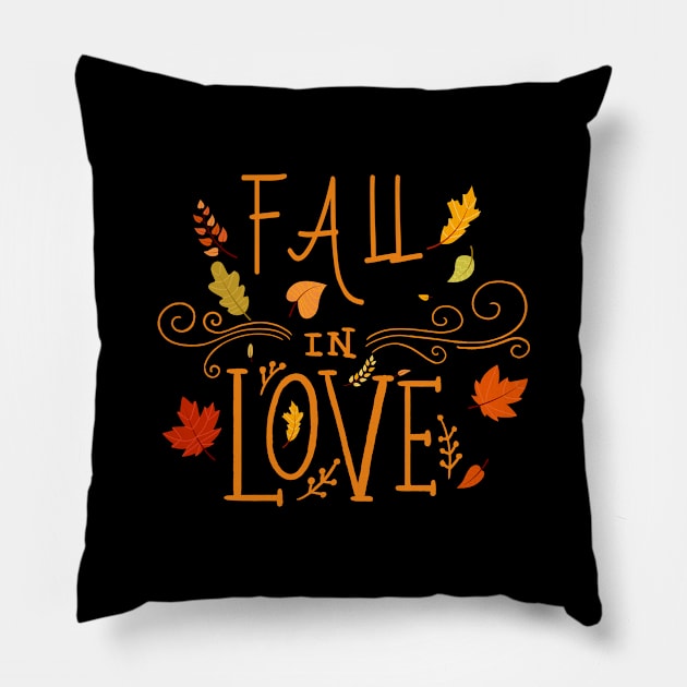 Seasonal Love Fall Pillow by designdaking